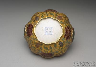 图片[3]-Gold champleve flower basket, Qing dynasty, Qianlong reign (1736-1795)-China Archive